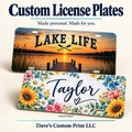 Custom License Plate — sample designs