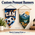 Custom Pennant Banner — sample designs