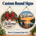 Custom Round Sign — sample designs
